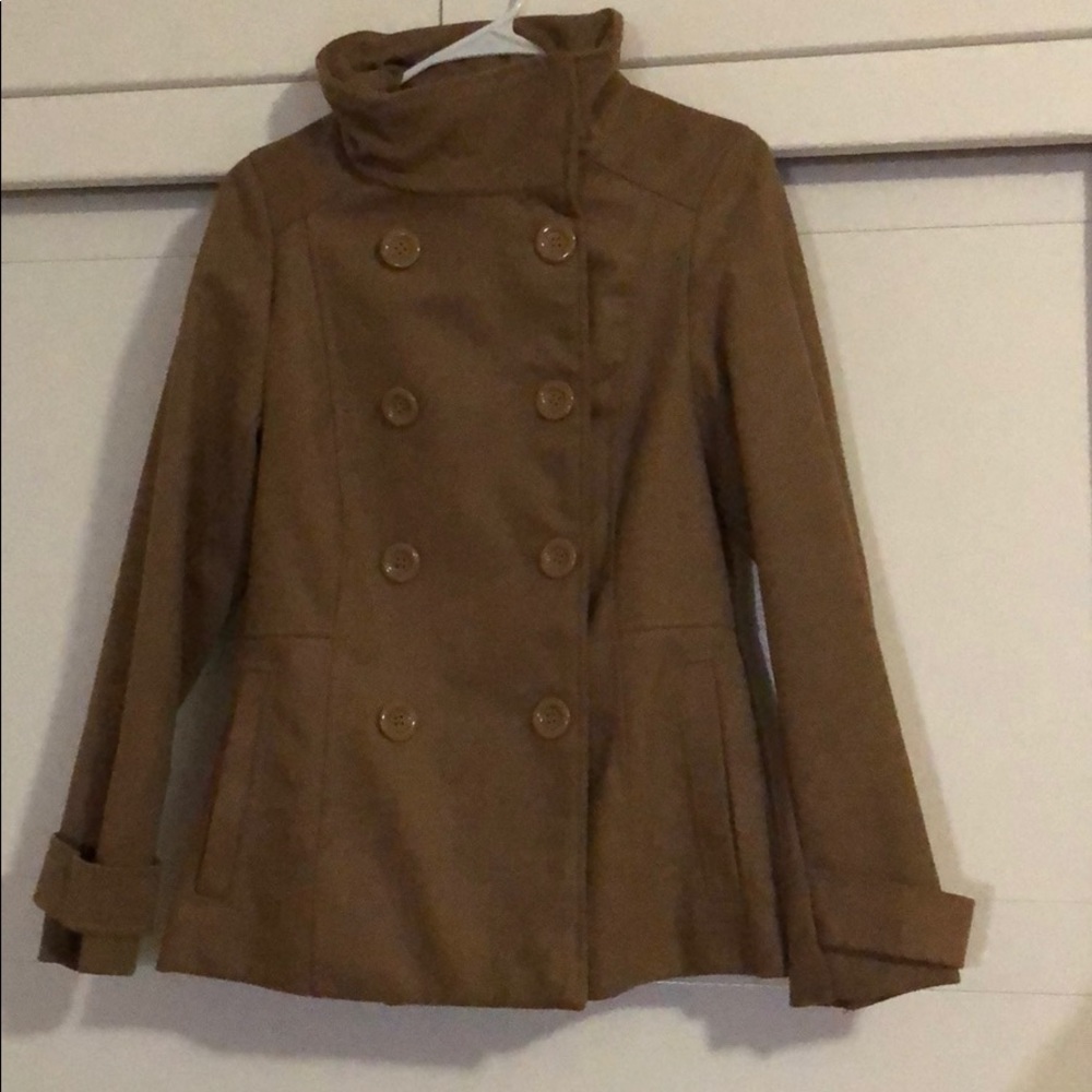 Camel Wool Coat - image 1